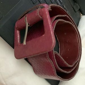 Leather belt
